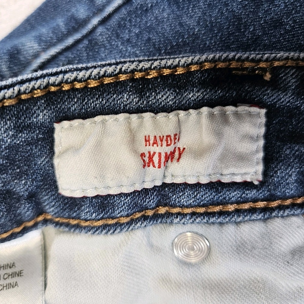 Lucky Brand Hayden Skinny Jeans Womens Size 14/32 Dark Wash Mid Rise - Picture 4 of 15